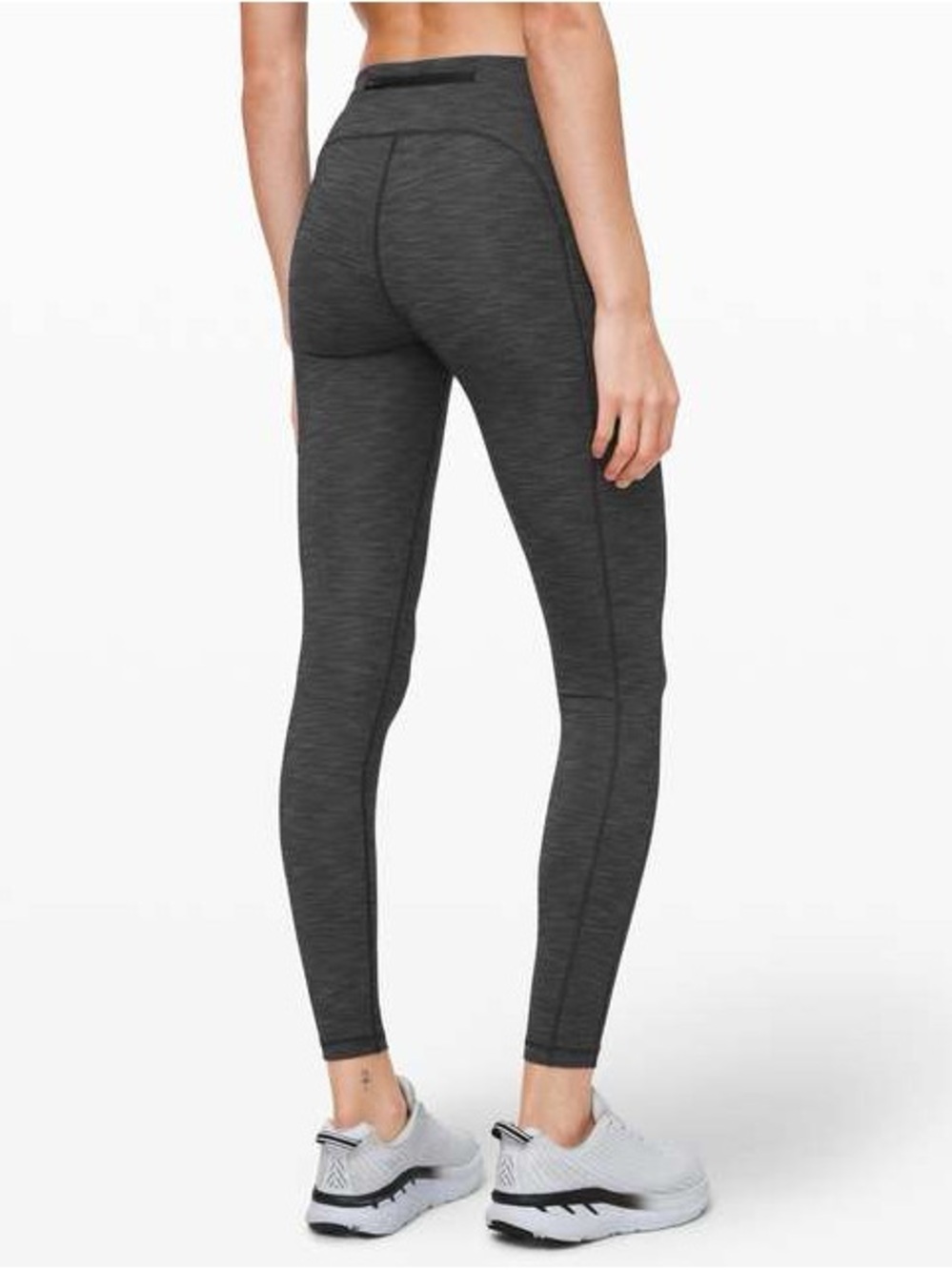 Lululemon Speed Up Tight 25” Size 4 Heathered Black Running Leggings